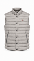 Moncler Authentic Colin Gilet In Beige - Authenticity Guaranteed