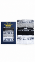 Ralph Lauren men's  Polo Boxer 3 Pack Soft Cotton Trunks Classic Fit Underwear Black & Mix