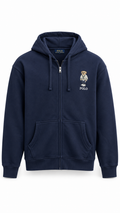 Ralph Lauren Polo Bear navy zip through hoodie - Authenticity Guaranteed