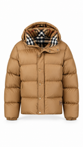 Burberry Halsby Puffer Down Jacket Brown - Authenticity Guaranteed