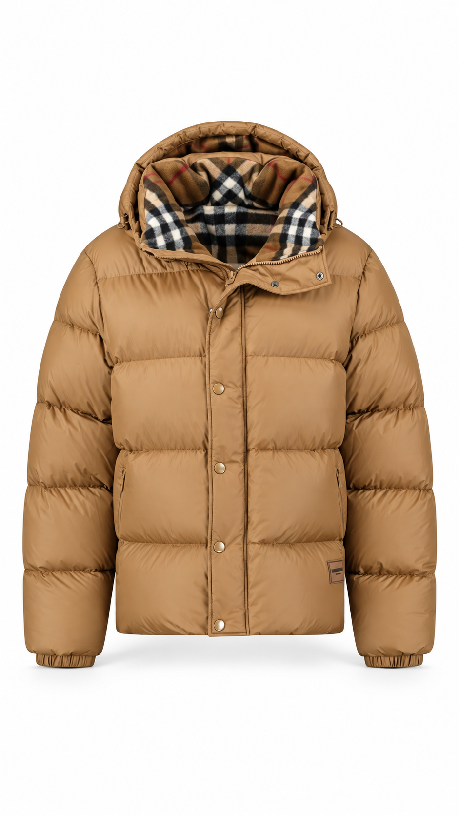 Burberry Halsby Puffer Down Jacket Brown - Authenticity Guaranteed