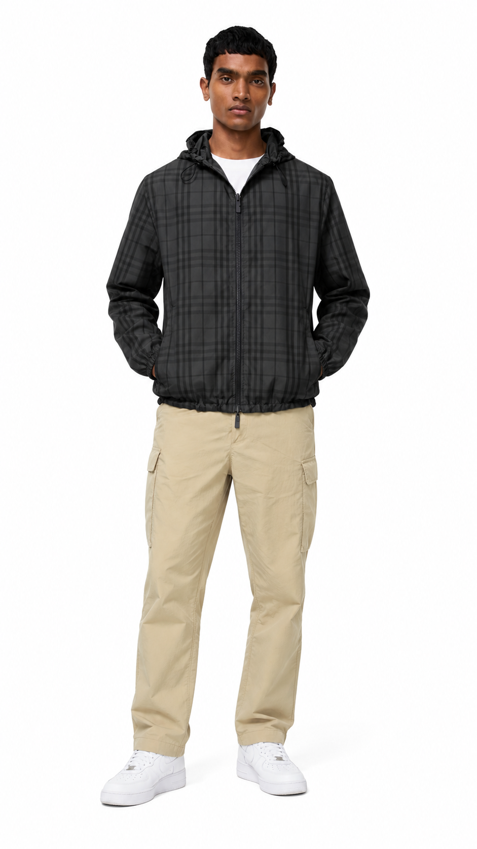 Burberry Reversible Check Newport Hooded Jacket