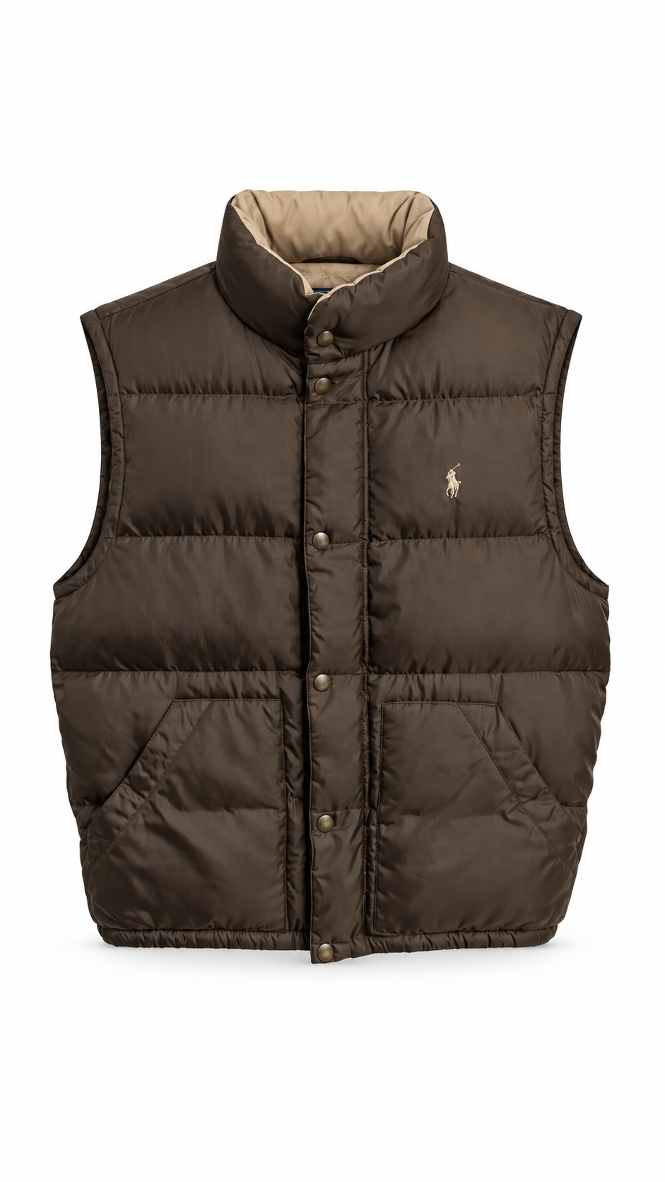 Polo Ralph Lauren Brown Classic Down Gilet - Authenticity Guaranteed