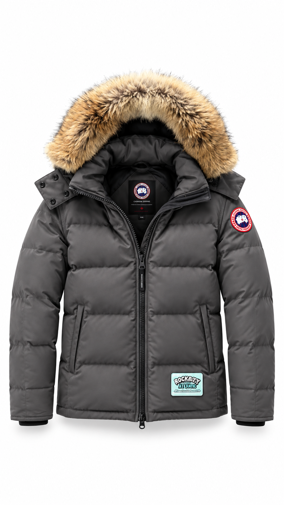 Canada Goose womens chelsea grey winter parka coat - Authenticity Guaranteed