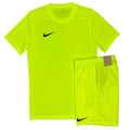 Nike Full Matching Dri Fit Set Shorts T-Shirt Volt Yellow