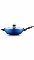 Blue Diamond 32 cm Wok with Lid Ceramic Non-Stick Stir-Fry Pan