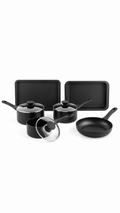 Salter 6 Piece Kitchen Set Saucepans Frying Pan Baking Tray Roaster Open Box