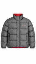 Polo Jeans Ralph Lauren Silver Grey & Red Down Jacket - Authenticity Guaranteed