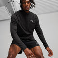 PUMA Men's DryCell Run 1/4 Zip Up Black Midlayer Running Training Top NEW🏴