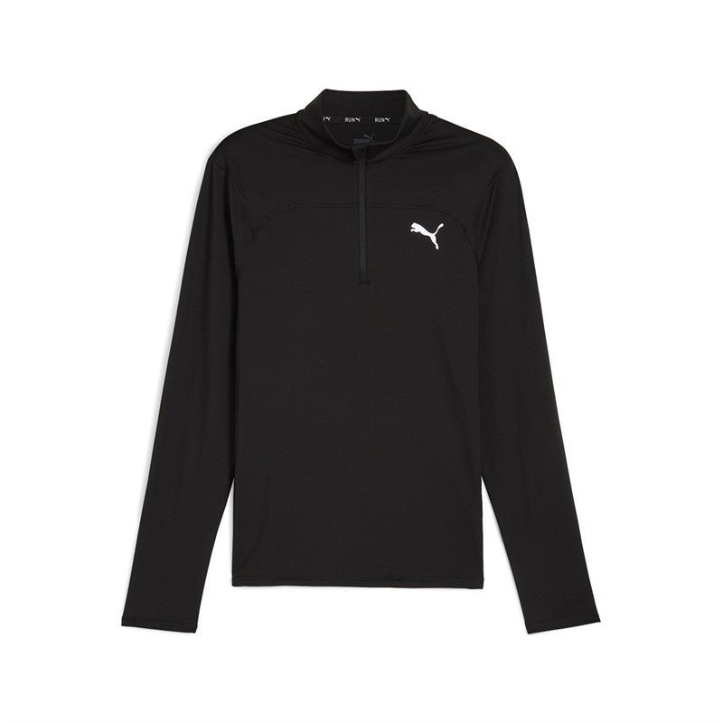 PUMA Men's DryCell Run 1/4 Zip Up Black Midlayer Running Training Top NEW🏴