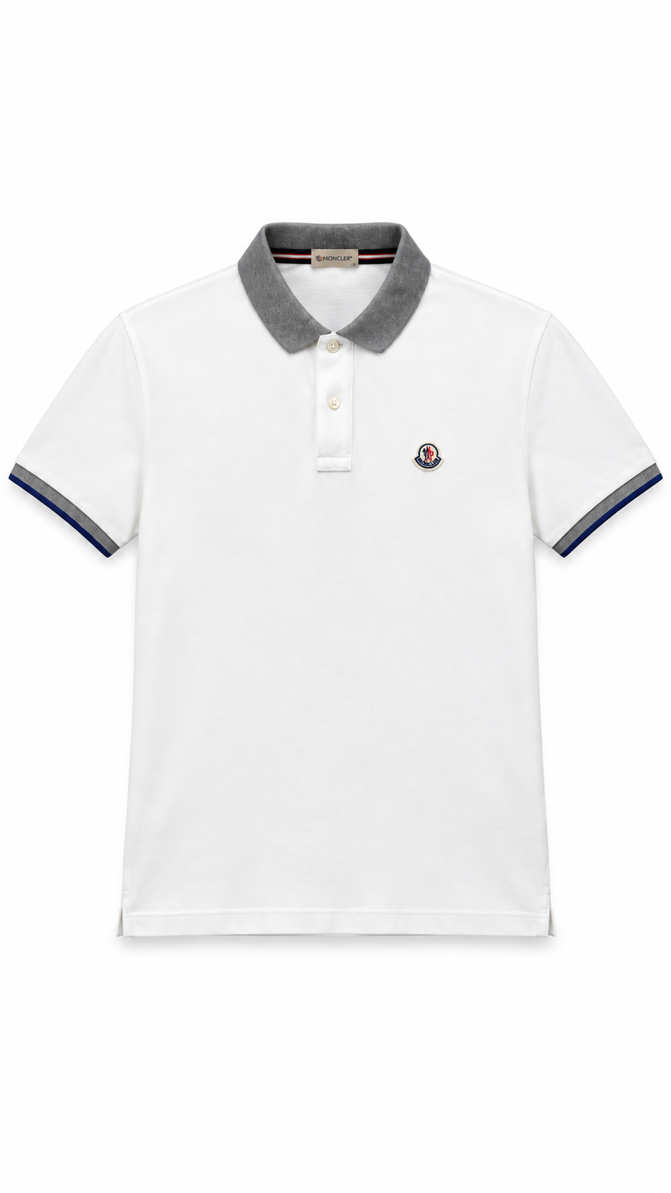 Moncler Polo White - Authenticity Guaranteed
