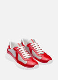 Prada American Cup Sneaker Red And White