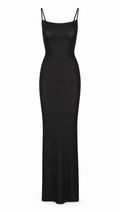 Skims Onyx Soft Lounge Long Slip Dress - Authenticity Guaranteed