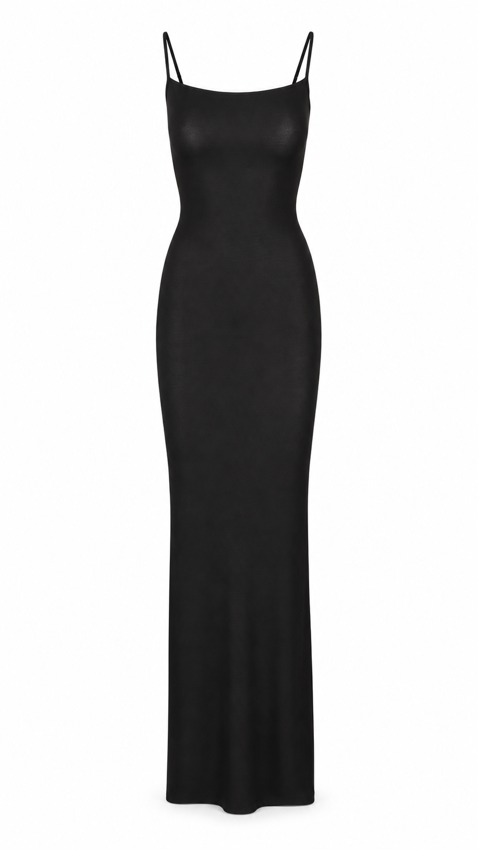 Skims Onyx Soft Lounge Long Slip Dress - Authenticity Guaranteed