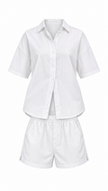 Calvin Klein S/S Shirt Short Womens Button Pyjama Set Mint
