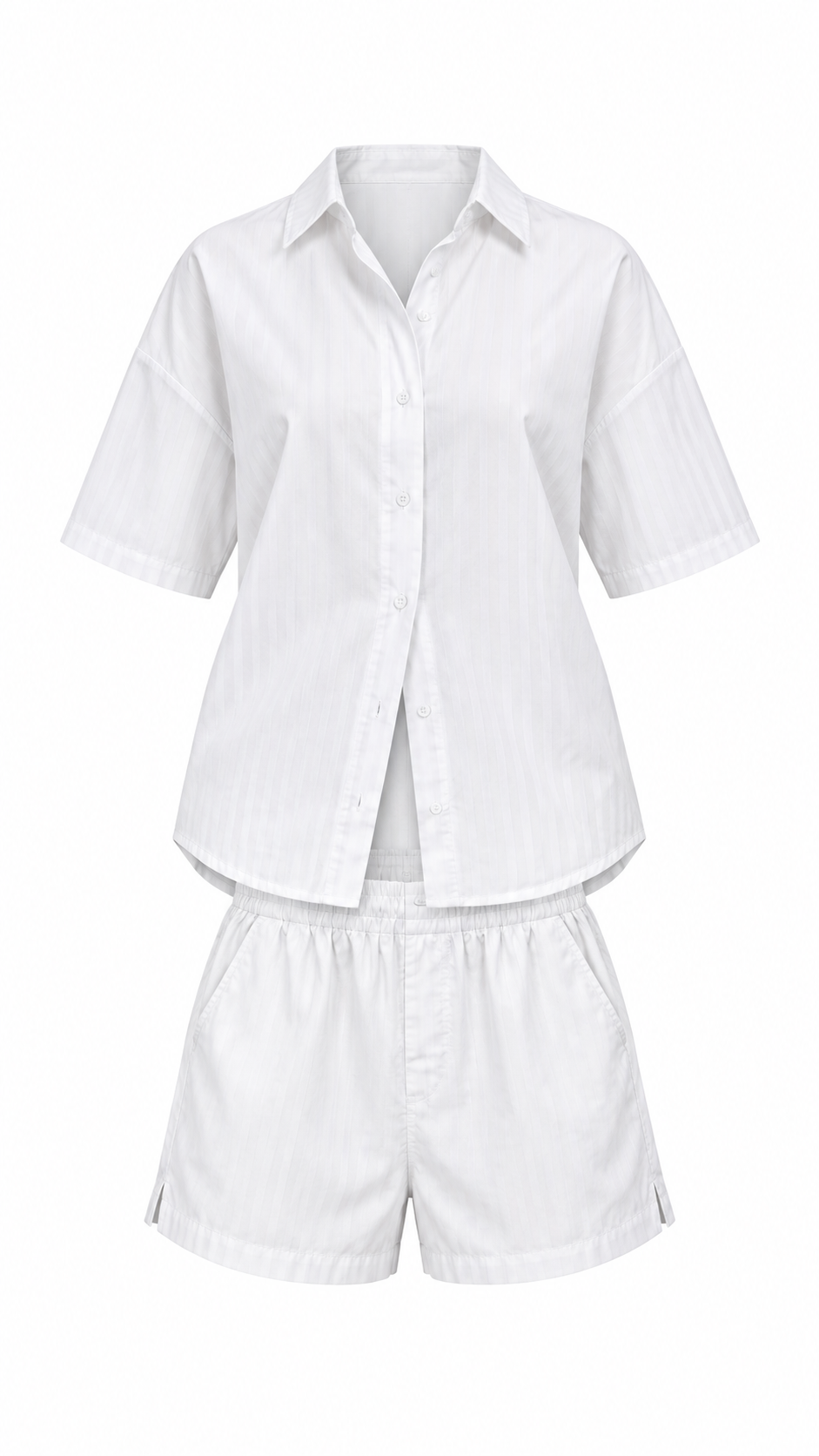 Calvin Klein S/S Shirt Short Womens Button Pyjama Set Mint