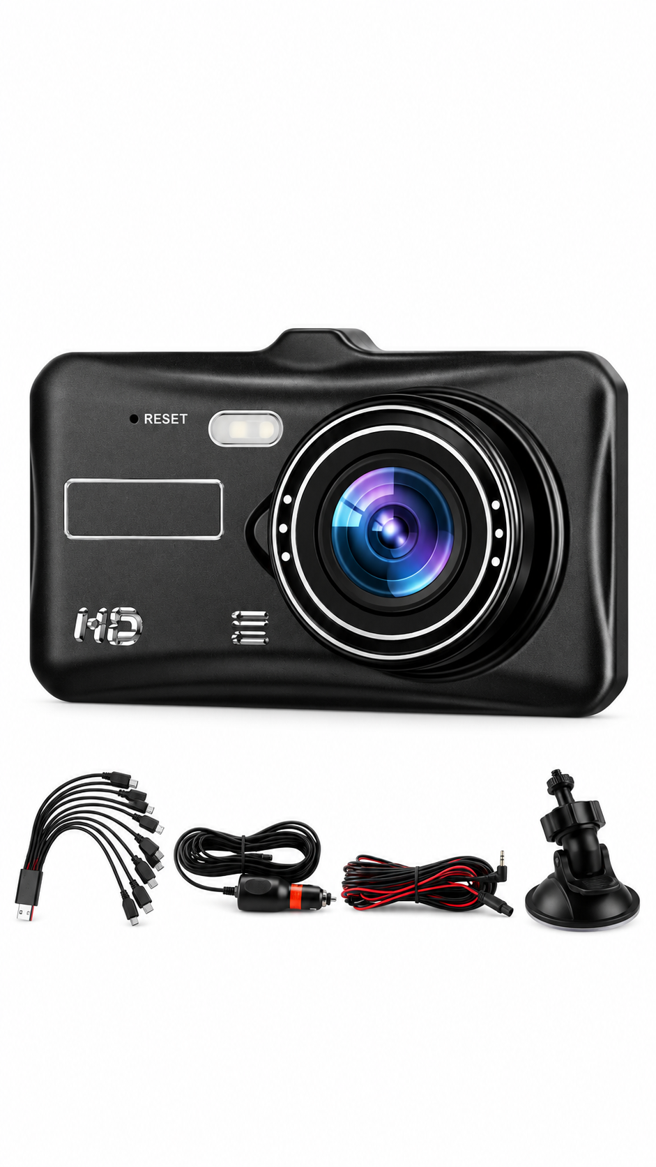 4" Dash Cam Pro Car Camera Recorder Dual Front and Rear HD 1080P Night Vision UK