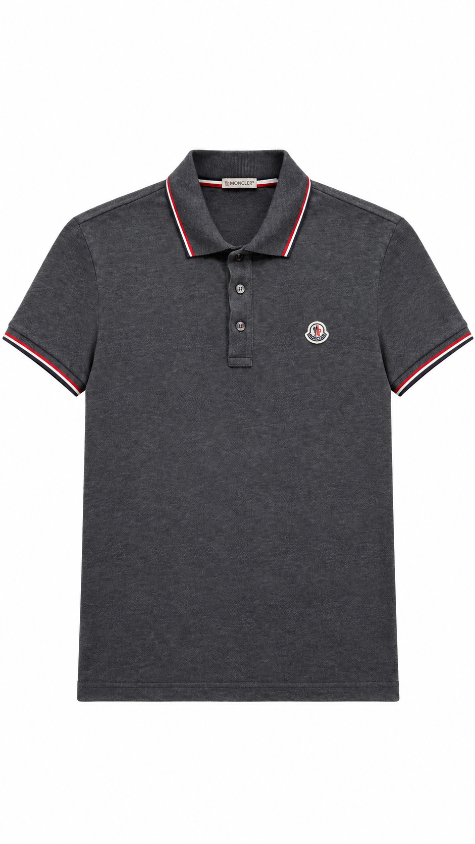 Moncler Polo Dark Grey - Authenticity Guaranteed