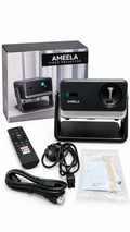 AMEELA smart 4k mini portable Projector, 30000 Lumens 1080P with WiFi, Bluetooth
