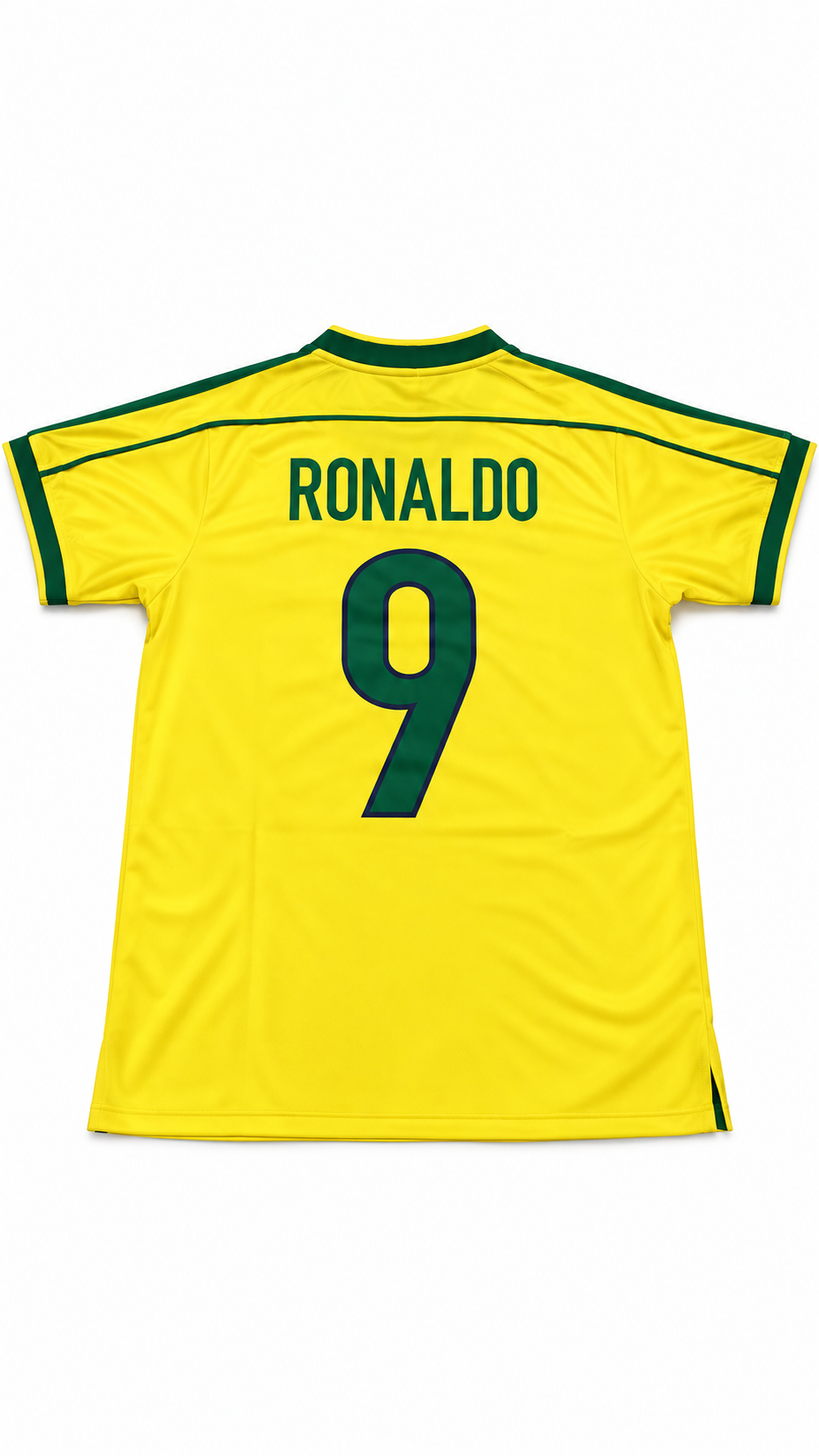 Nike Brazil Ronaldo R9 Yellow Home Shirt - Authenticity Guaranteed