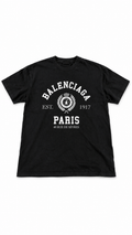 Balenciaga Paris Unisex Black Tshirt - Small - Authenticity Guaranteed