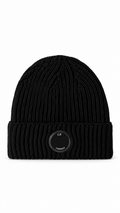 CP Company Lens Extra Fine Merino Wool Beanie Navy - Authenticity Guaranteed