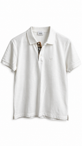Burberry Pique White Polo Shirt - Authenticity Guaranteed
