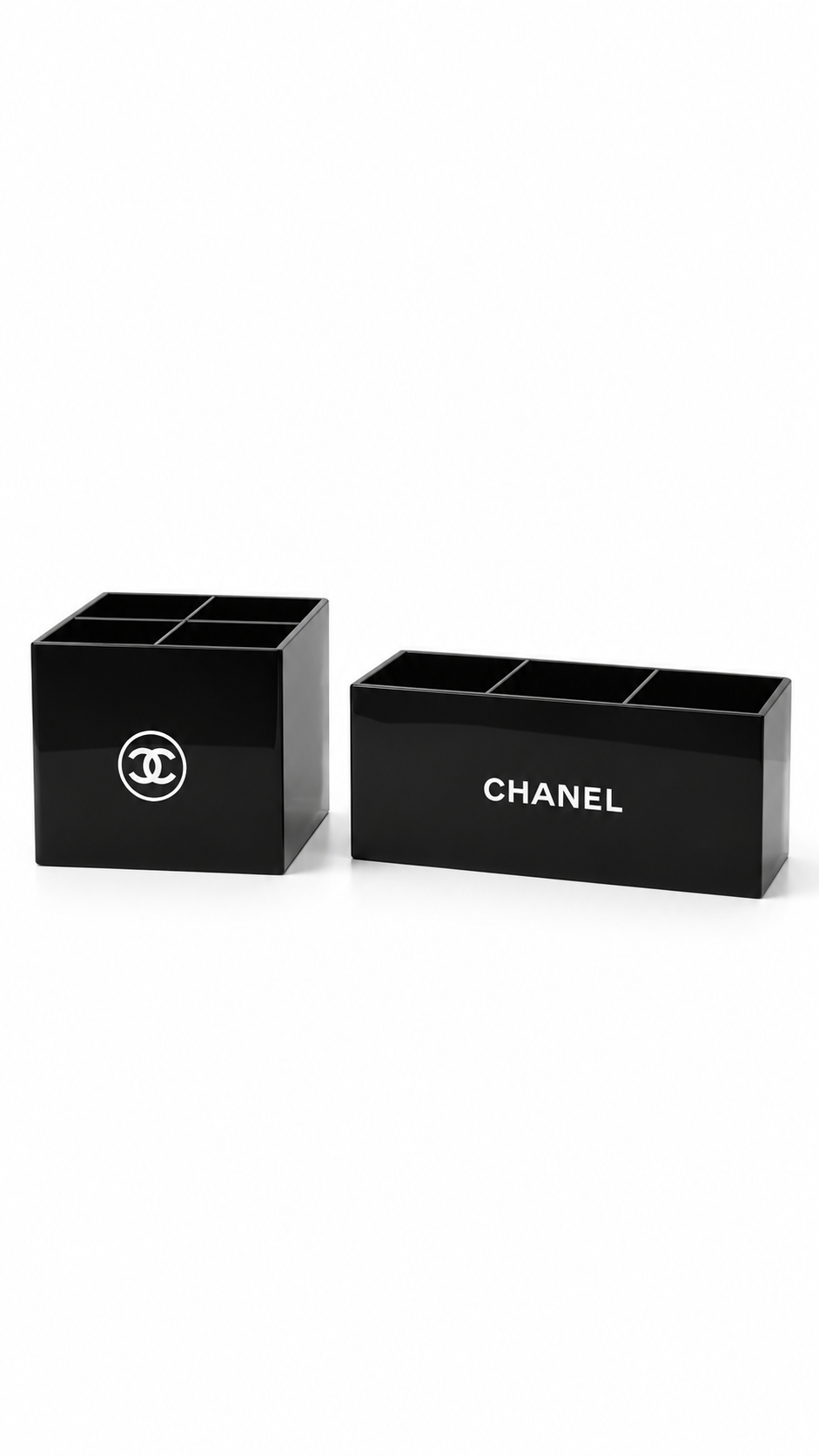 Chanel VIP Makeup Brush Holder 3-4 Compartment Black New Cosmetic - Choice
