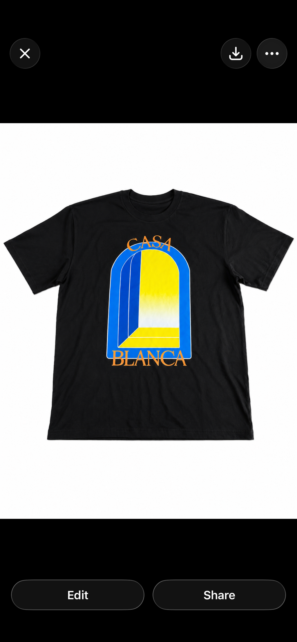 Black Casablanca T-Shirt - Small
