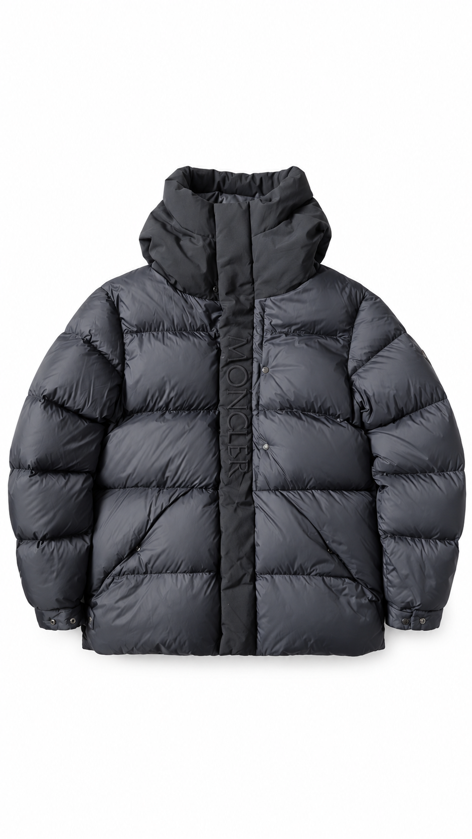 Moncler Madeira Hooded Short Down Jacket In Black - Authenticity Guaranteed