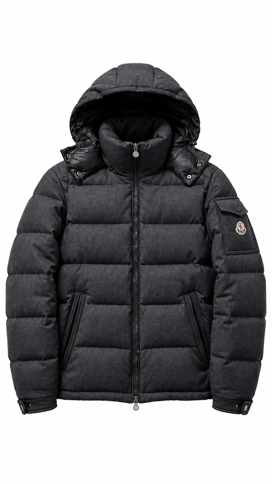 Moncler Montgenevre Down Jacket - Woollen Grey - Authenticity Guaranteed