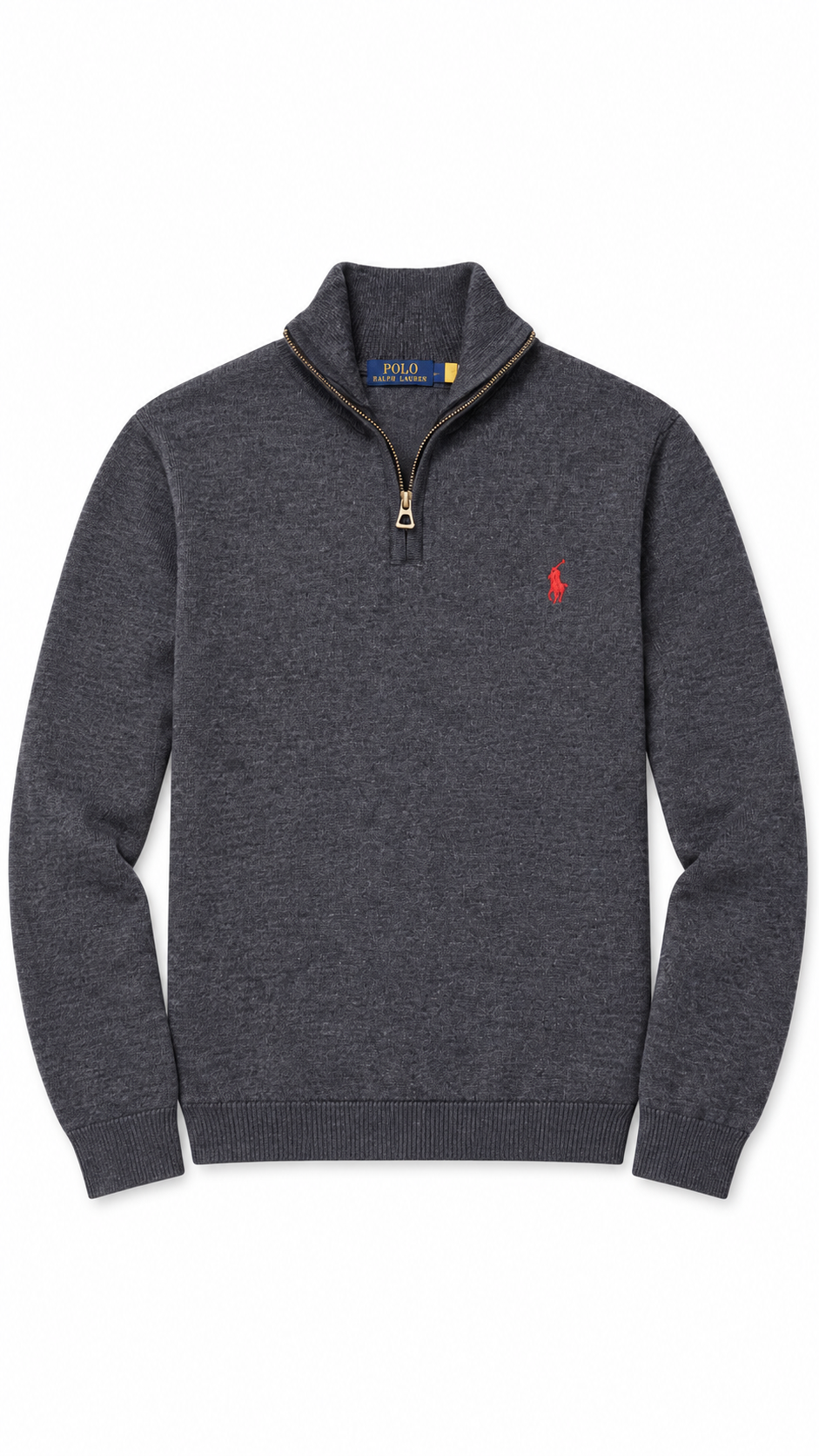 Polo Ralph Lauren Men's Cotton Jumper Quarter-Zip classic fir