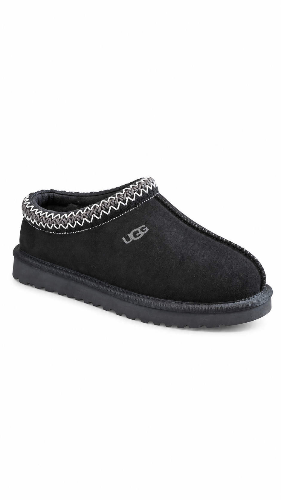 UGG Dakota Black Suede Slip-On Slippers Men’s - Authenticity Guaranteed