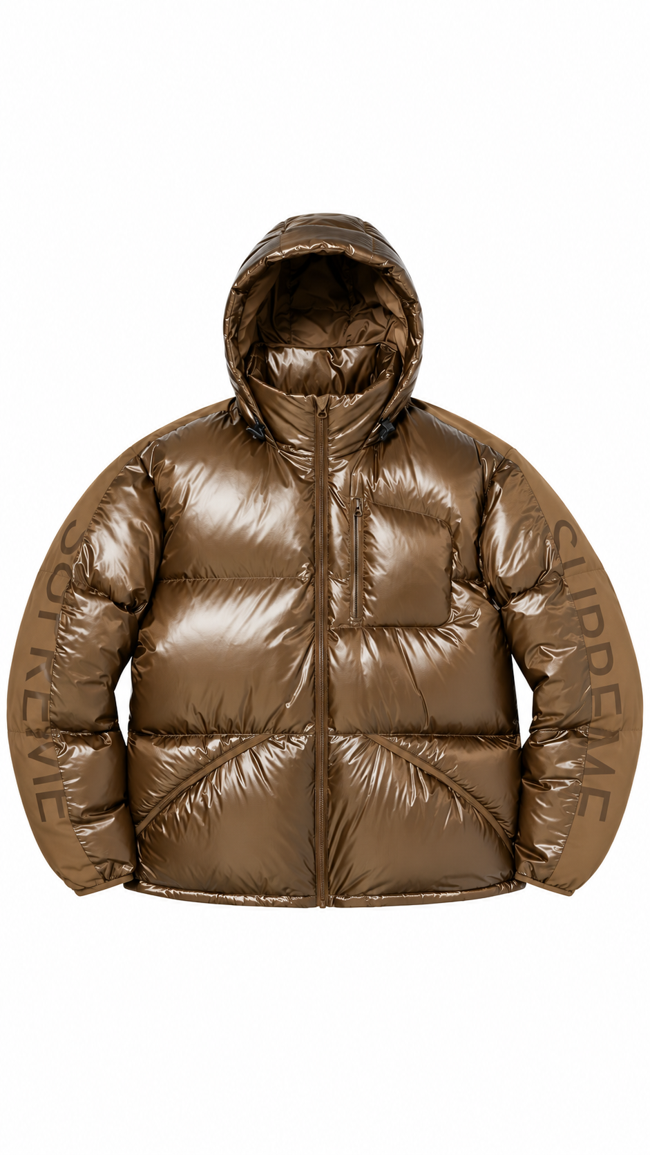 Supreme Featherweight Down Jacket Brown - Authenticity Guaranteed