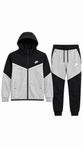Nike Tech Fleece Tracksuit Mens Grey / Black