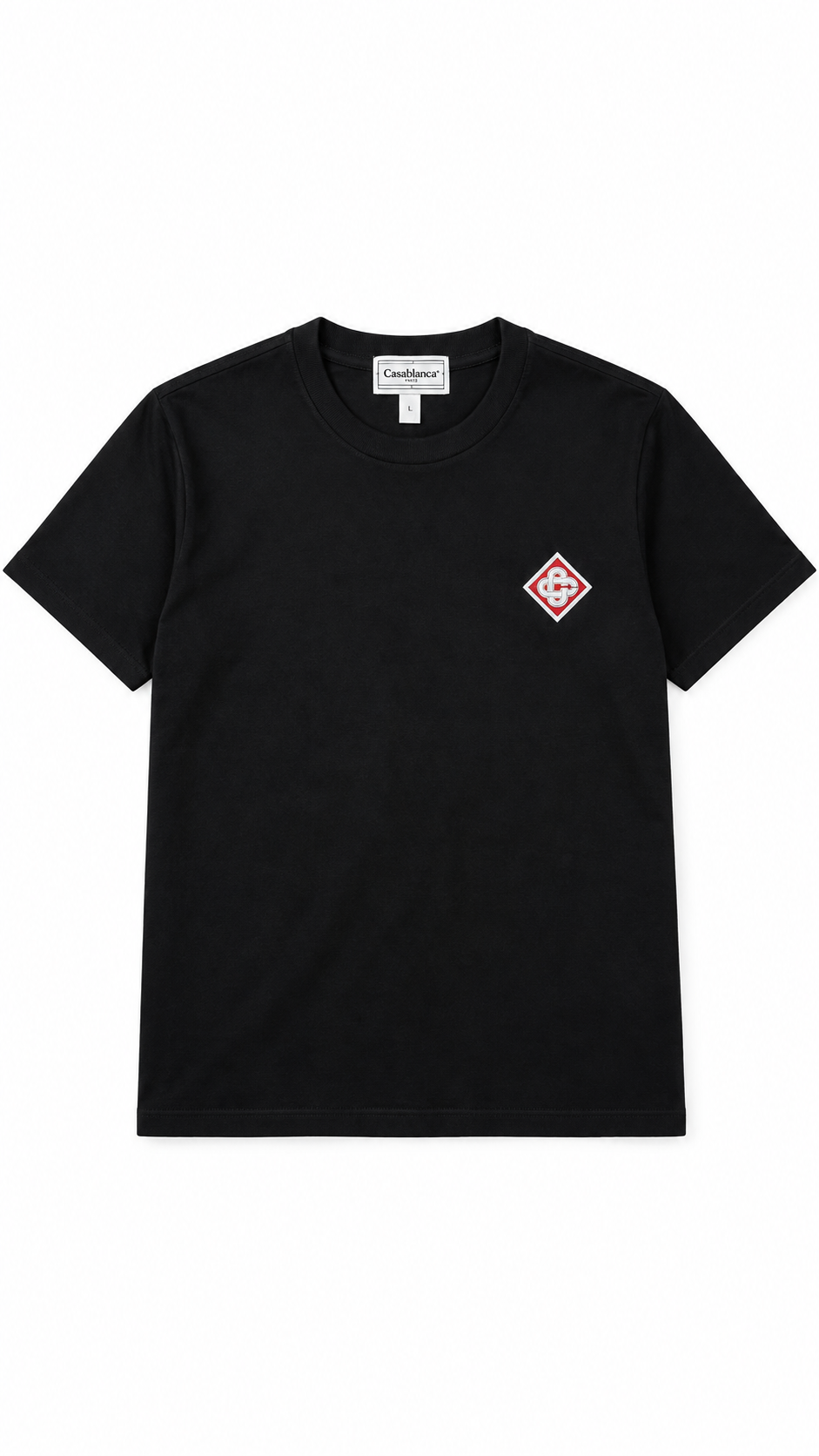 Casablanca Paris Diamond Logo Short Sleeve Embroidered Luxury Designer Tee Shirt