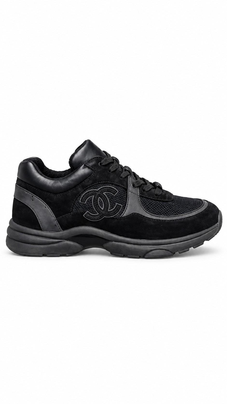 Chanel CC Runners Black Mesh - Authenticity Guaranteed