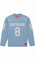 Supreme Affiliated L/S Football Top Baby Blue / Dusty Slate
