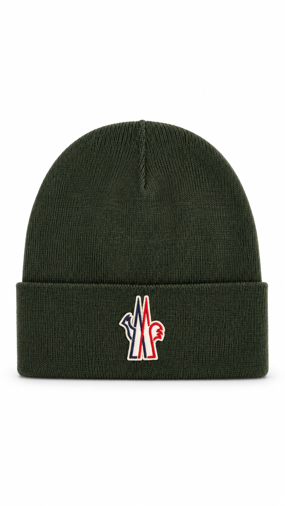 Moncler Grenoble Wool Beanie Hat Green - Authenticity Guaranteed