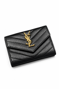 Saint Laurent YSL Classic Leather Purse Black - Authenticity Guaranteed