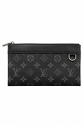 Louis Vuitton Men's Monogram Eclipse Discovery Pochette Pouch Black - Authenticity Guaranteed