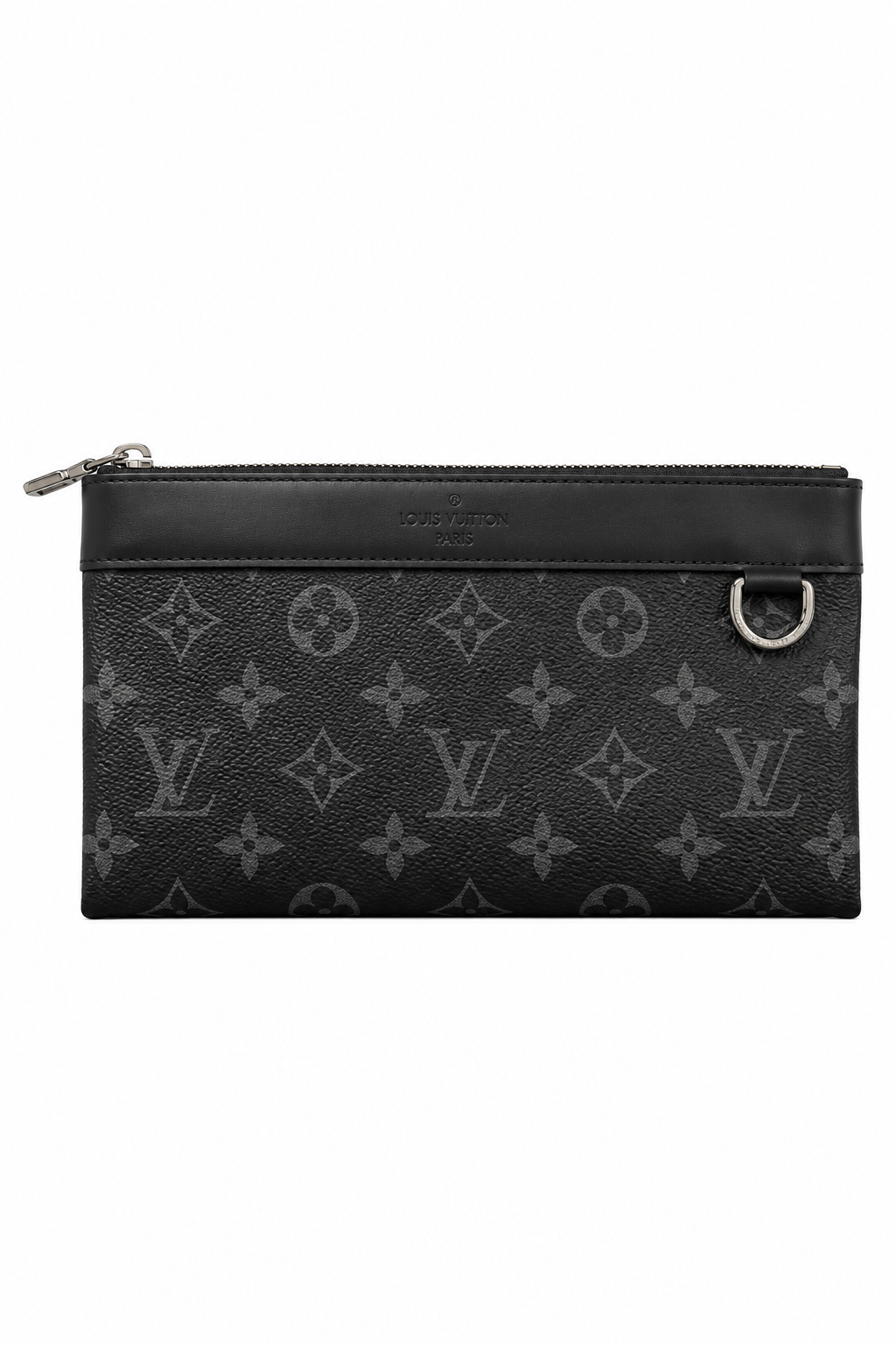 Louis Vuitton Men's Monogram Eclipse Discovery Pochette Pouch Black - Authenticity Guaranteed