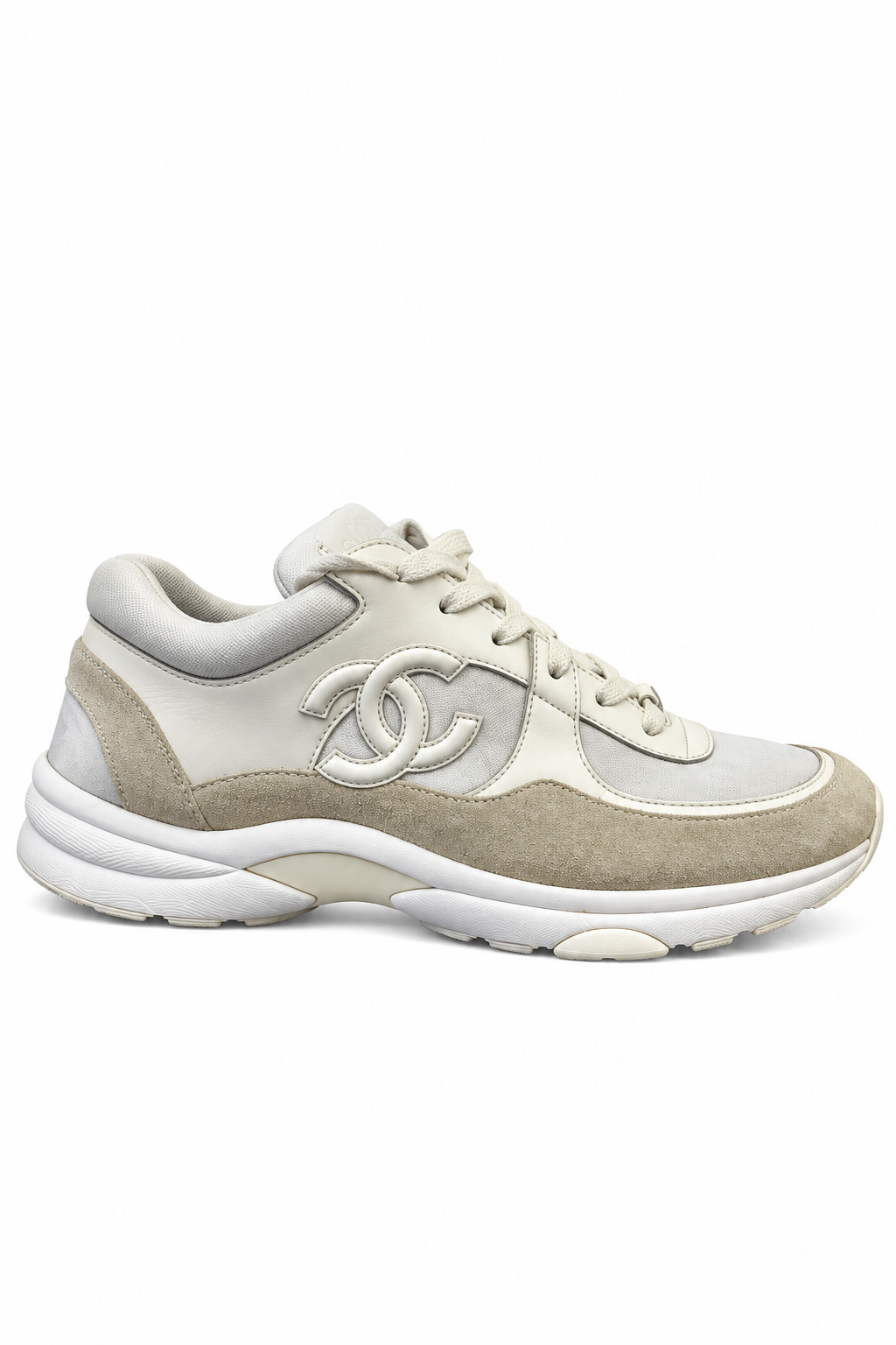 Chanel Men's CC Runner Low Trainers White - Authenticity Guaranteed
