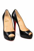 Christian Louboutin Very Prive black leather - Authenticity Guaranteed