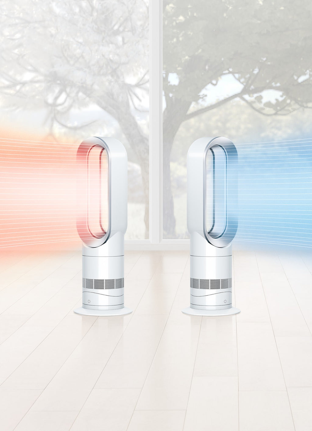 Dyson Hot + Cool AM09 White/Silver Fan Heater - New/Opened 🏴