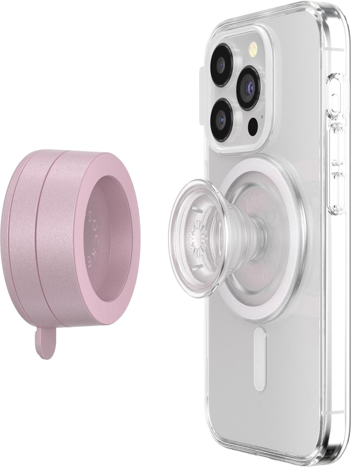 PopSockets Suction Mount Grip, Stick to any smooth surfaces, in Pink 🏴
