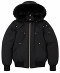 Moose Knuckles Men's Ballistic Bomber Down Jacket Black - Authenticity Guaranteed