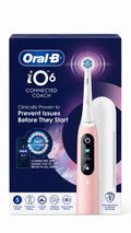 Oral-B iO6 Pink Electric Toothbrush Rechargeable and AI Smart Display + 1 Head