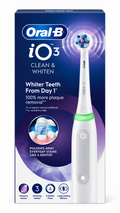 Oral-B iO3 White Electric Toothbrush Rechargeable with Smart Pressure Sensor +