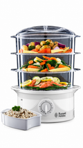 Russell Hobbs, Food Steamer 3-Tier, 800W, White, 21140